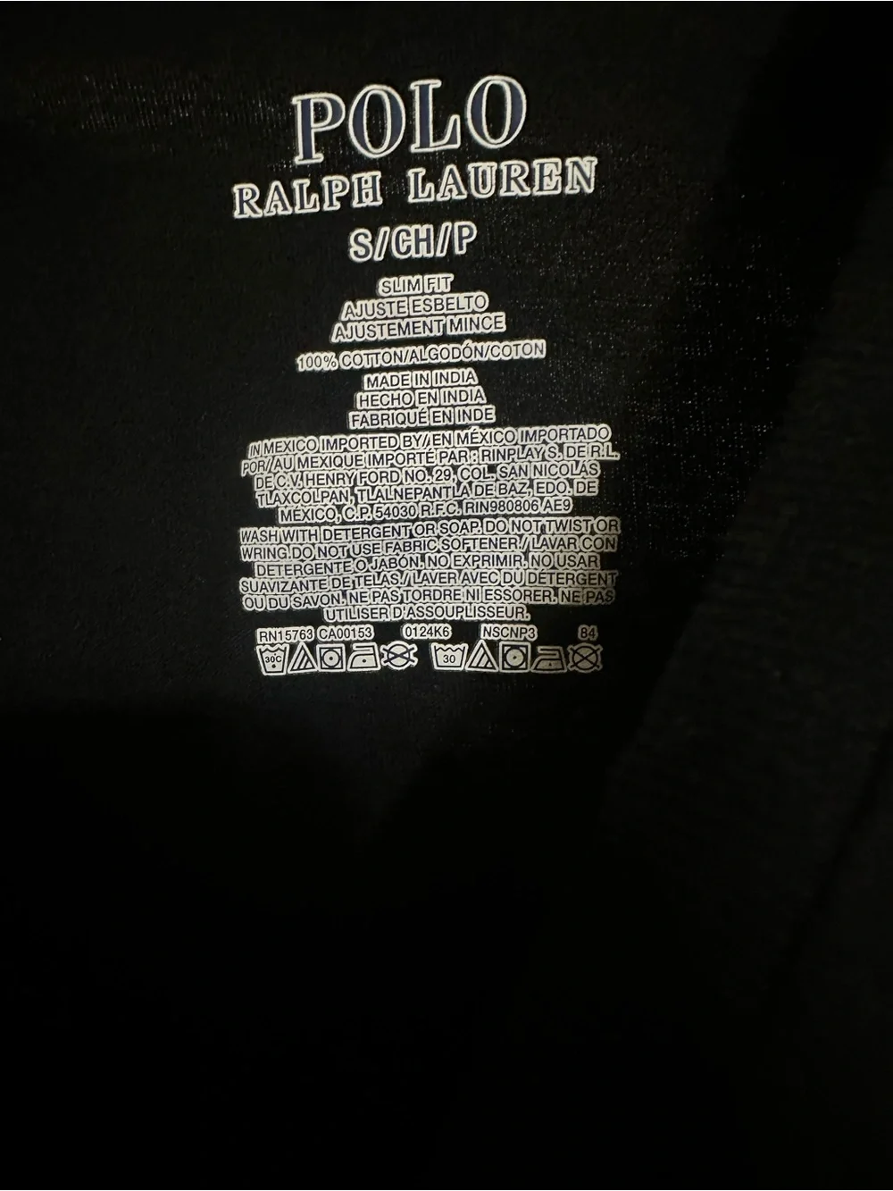 Polo Ralph Lauren S/P Slim Black T Shirt